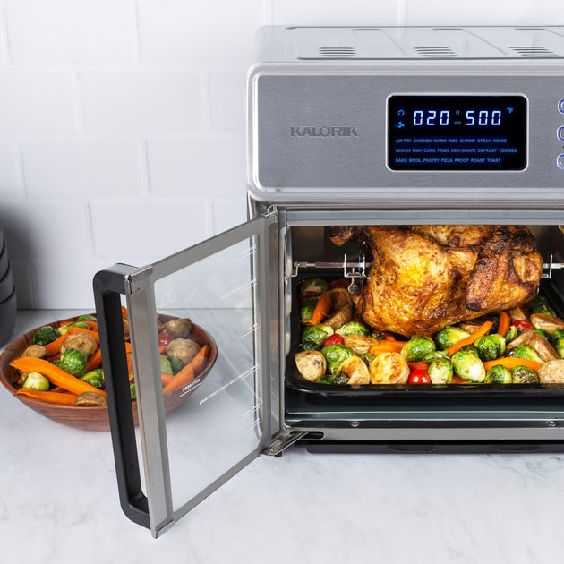 How To Use Kalorik Air Fryer Oven Rotisserie