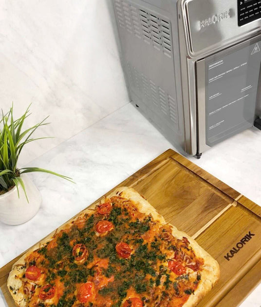Tomato Basil Focaccia Cheese Pizza in the Air Fryer – Kalorik