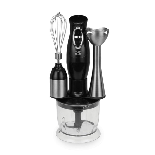 Kalorik® 3-in-1 Immersion Blender, Chopper, and Mixer, Black