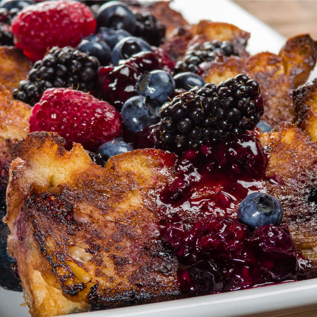 FRENCH TOAST BREAD PUDDING WITH SEASONAL FRUIT Kalorik