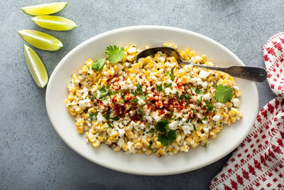 Grilled Corn Salad with Lime Cilantro Dressing