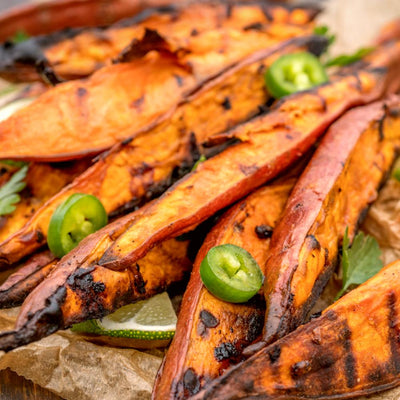 GRILLED SWEET POTATO WEDGES