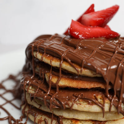 NUTELLA-STUFFED PANCAKES