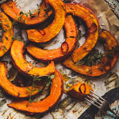 ROASTED PUMPKIN with SPICED MAPLE SYRUP