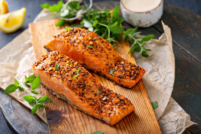 Spiced Up Salmon And Broccolini