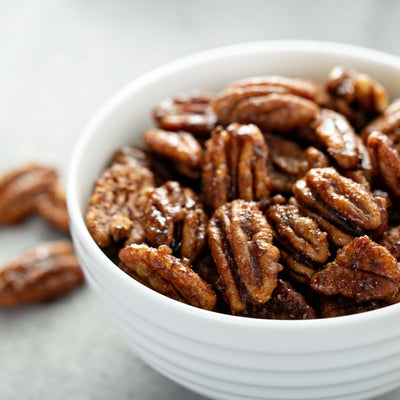 SWEET & SPICY CANDIED PECANS