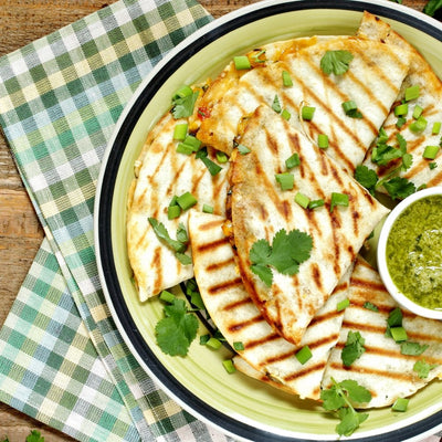 THE BEST CHEESY AVOCADO QUESADILLAS