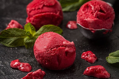 The Freshest Tasting Raspberry Rose Sorbet Recipe
