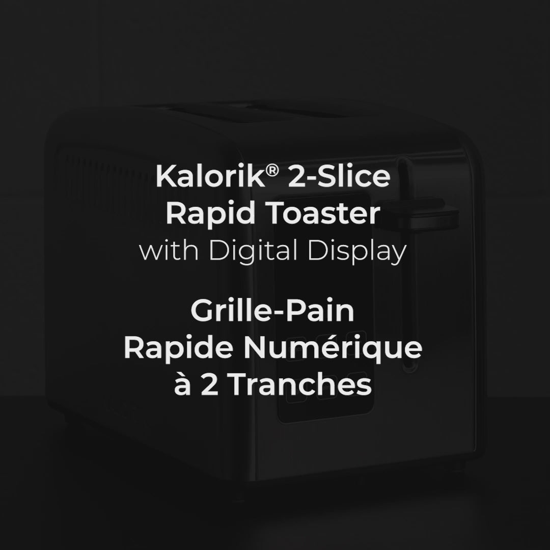 Kalorik® 2 Slice Rapid Toaster with LCD Display