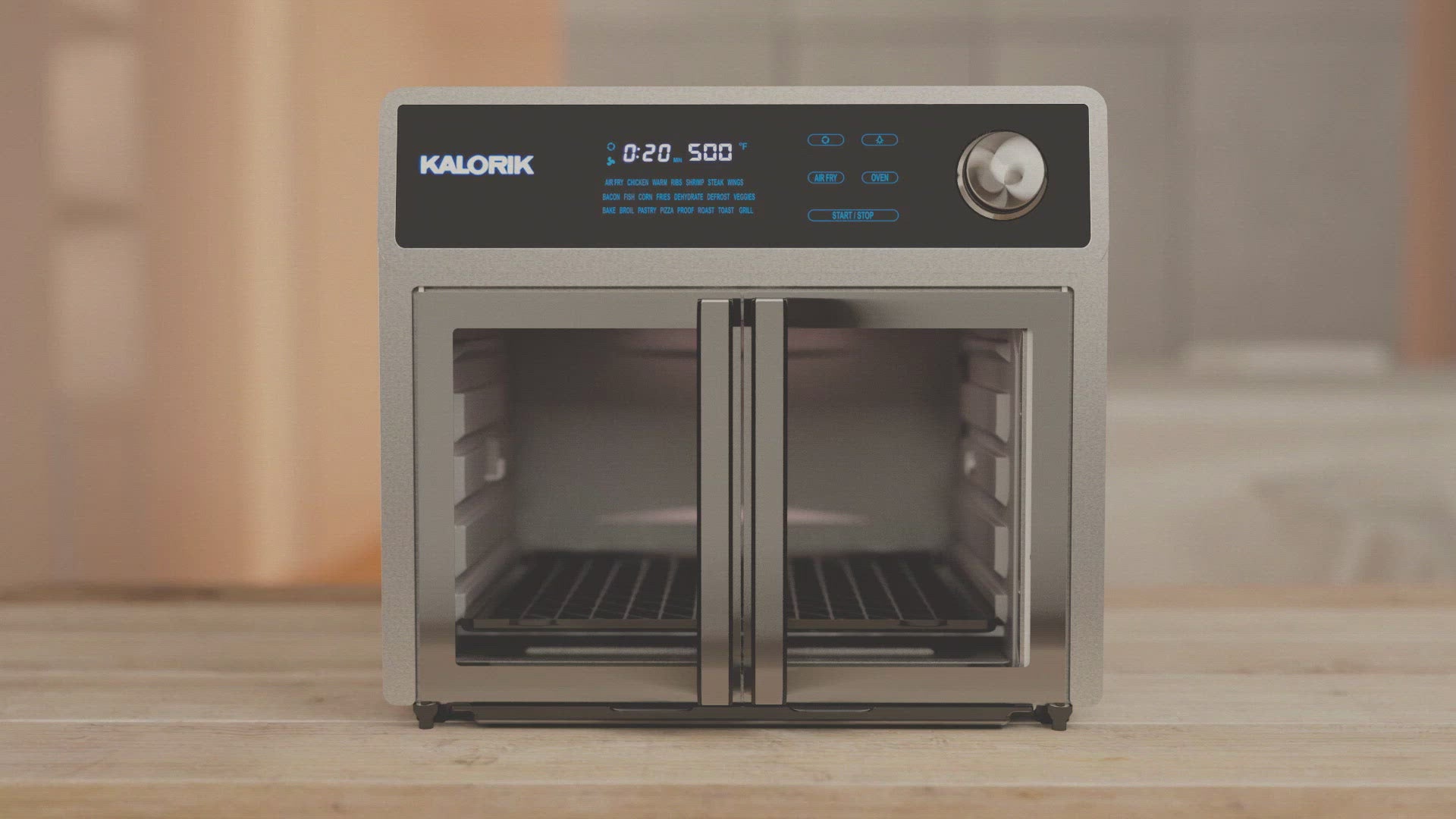 Kalorik MAXX® 26 Quart Digital Air Fryer Oven Grill, Stainless Steel