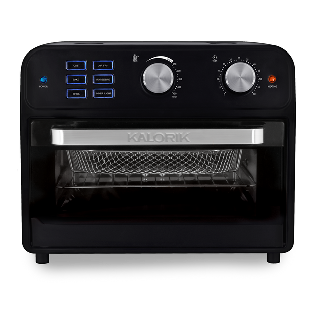 Kalorik 22 Quart Digital Air Fryer Toaster Oven, Black