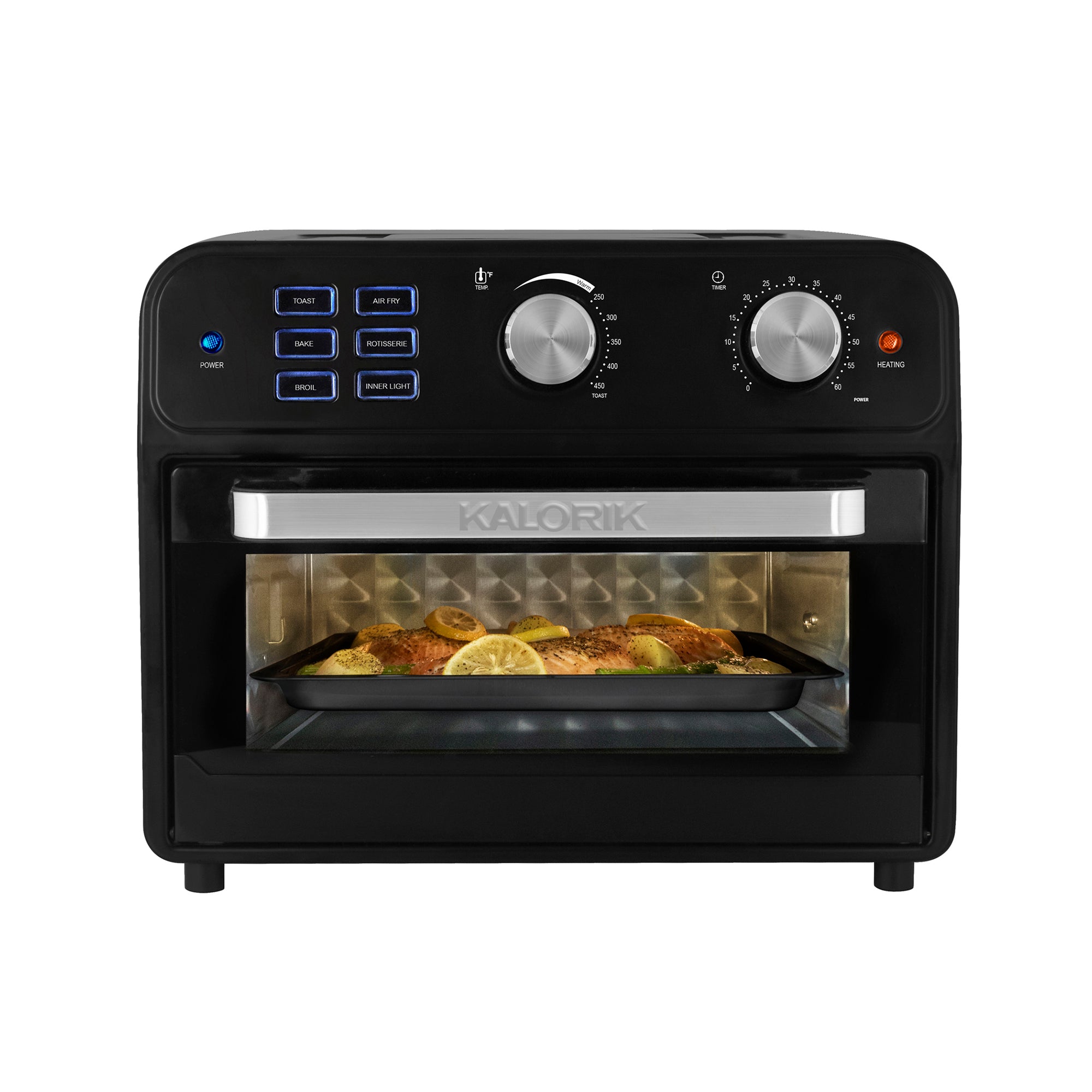 Kalorik 22 Quart Digital Air Fryer Toaster Oven, Black