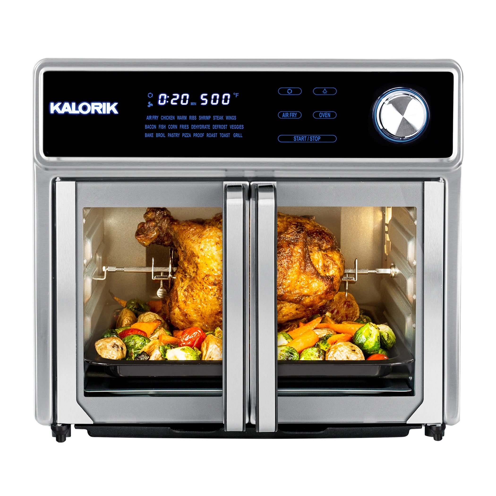 Kalorik MAXX® 26 Quart Digital Air Fryer Oven Grill, Stainless Steel