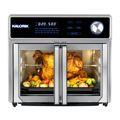 Kalorik MAXX® 26 Quart Digital Air Fryer Oven Grill, Stainless Steel