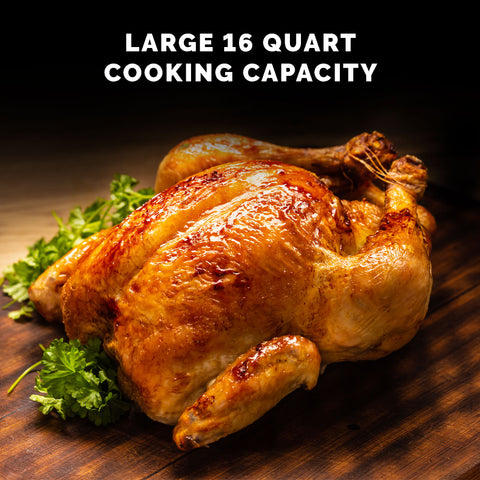 Kalorik MAXX® 16 Quart Digital Air Fryer Oven, Black and Stainless Steel