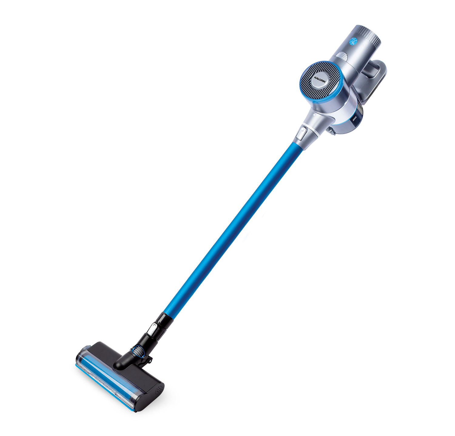 Kalorik® Home 2-in-1 Cordless Cyclone Vacuum Cleaner, Blue and Silver