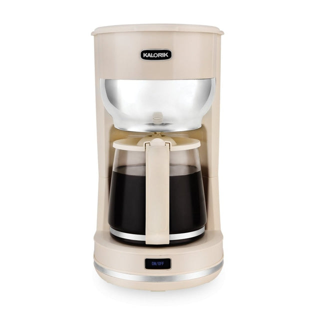 Kalorik 10 Cup Retro Coffee Maker, Cream
