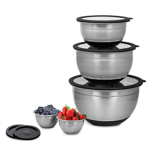 Kalorik 10-Piece Mixing Bowl Set, Gray
