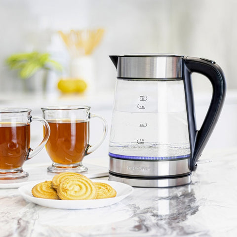 1.7L Electric Kettle 1200W Digital Electric Glass Kettle with