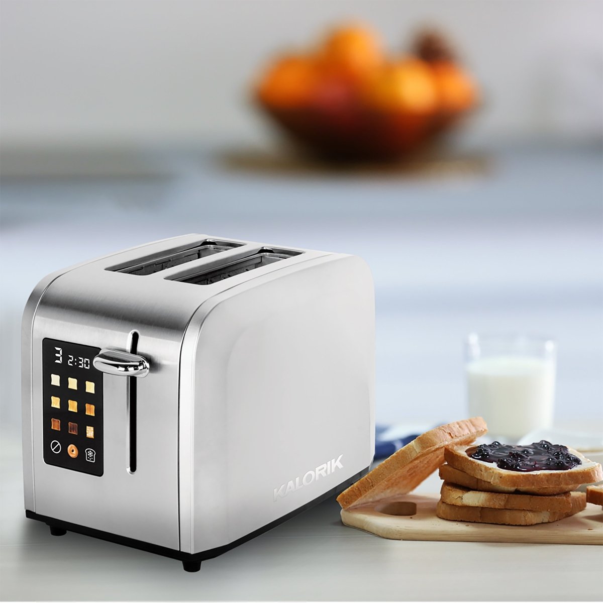 Rapid Toaster Kalorik® 2-Slice Rapid Toaster with Full Touch Screen Shade Selector