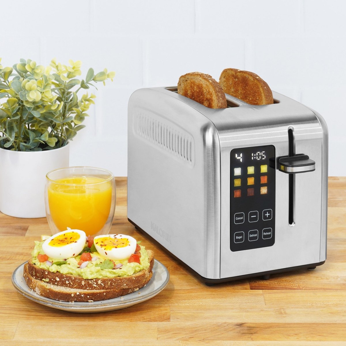 Kalorik® 2 Slice Rapid Toaster with LCD Display