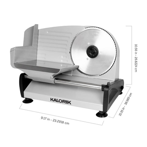 Kalorik® 200 Watts Professional Food Slicer, Silver