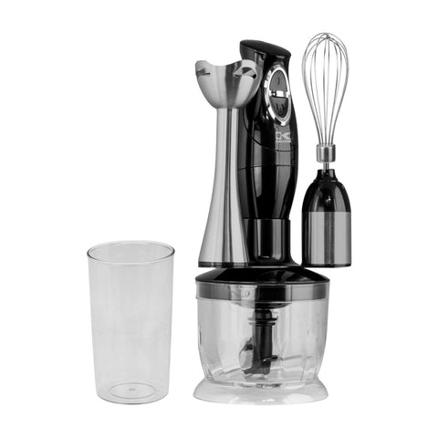 Kalorik 3-in-1 Immersion Blender, Chopper, and Mixer, Black