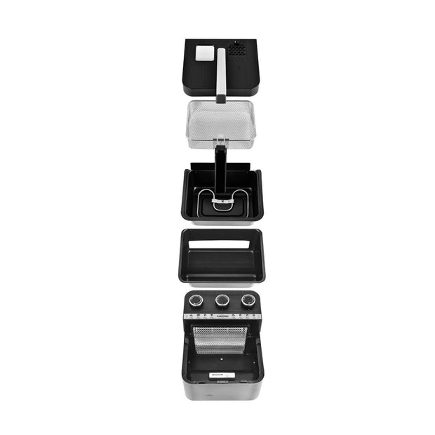 Kalorik 3 Quart 2-in-1 Air and Deep Fryer, Black