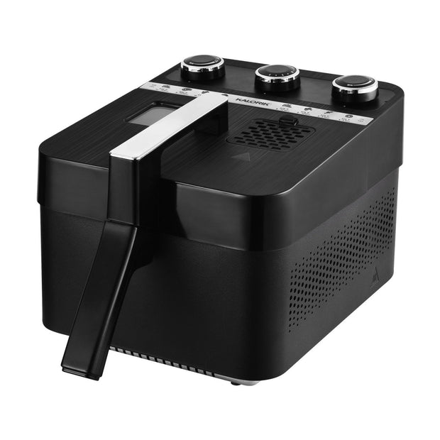 Kalorik 3 Quart 2-in-1 Air and Deep Fryer, Black