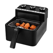 Kalorik 3 Quart 2-in-1 Air and Deep Fryer, Black
