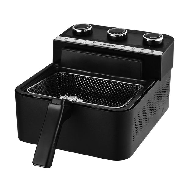 Kalorik 3 Quart 2-in-1 Air and Deep Fryer, Black
