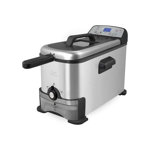 3.2 Quart Electric Stainless Steel Deep Fryer with Timer