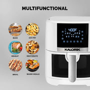 Kalorik® 5 Quart Air Fryer with Ceramic Coating and Window