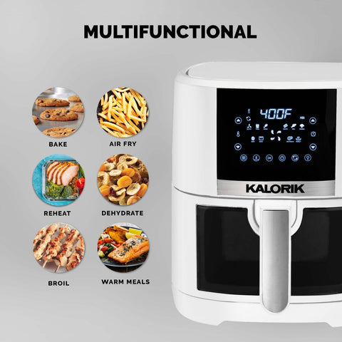 Kalorik® Stainless Steel 5-qt. Touchscreen Air Fryer