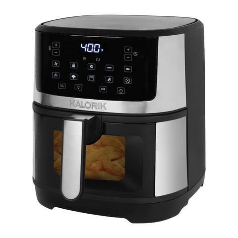 Kalorik 6-Quart Stainless Steel Air Fryer in the Air Fryers department at