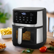 Kalorik® 5-Quart Touchscreen Air Fryer with Window, Stainless Steel