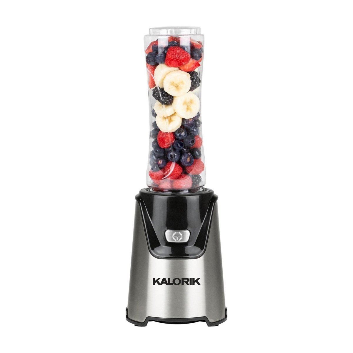 Kalorik Personal Blender with 2 Tritan Bottles, Stainless Steel