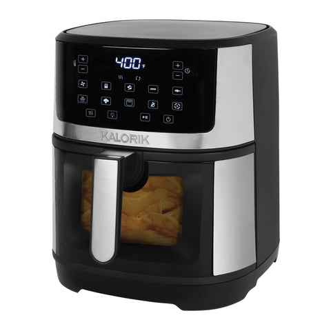 Kalorik® 7-Quart Touchscreen Air Fryer with Window, Stainless Steel