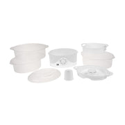 Kalorik 9 Quart 3-Tier Food Steamer, White