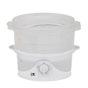 Kalorik 9 Quart 3-Tier Food Steamer, White