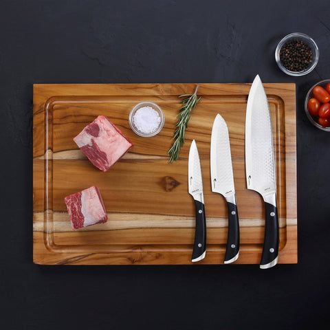 Kalorik® Cobra Series 8" Chef, 5.5" Prep and 3.5" Paring Knife set