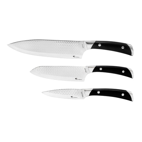 Kalorik® Cobra Series 8" Chef, 5.5" Prep and 3.5" Paring Knife set