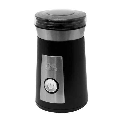 Kalorik Coffee and Spice Grinder, Black and Stainless Steel