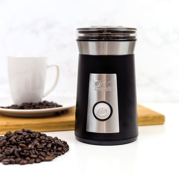 Kalorik Coffee and Spice Grinder, Black and Stainless Steel