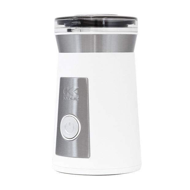 Kalorik Coffee and Spice Grinder, White and Stainless Steel