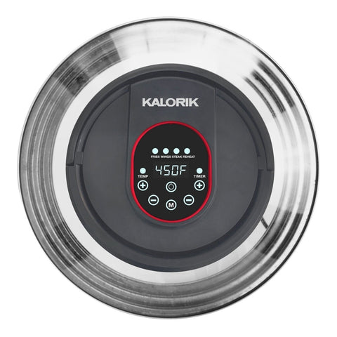 Kalorik Digital Universal Air Fryer Lid, Black and Red