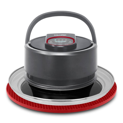 Kalorik Digital Universal Air Fryer Lid, Black and Red