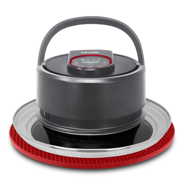 Kalorik Digital Universal Air Fryer Lid, Black and Red