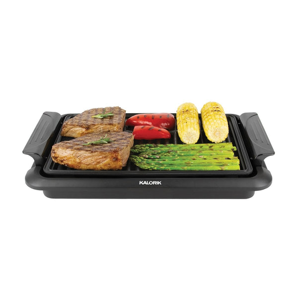 Premium Indoor Electric Grill, Smokeless BBQ, Multi-Purpose Countertop  Griddle