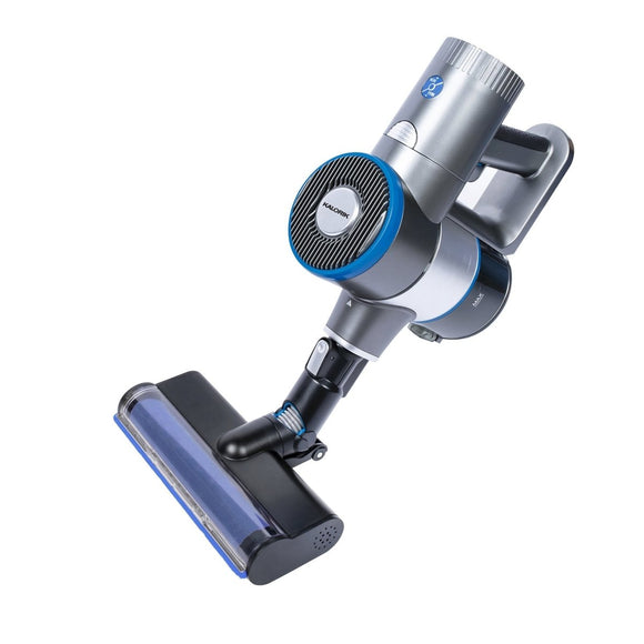Kalorik Home 2-in-1 Cordless Cyclone Vacuum Cleaner, Blue and Silver
